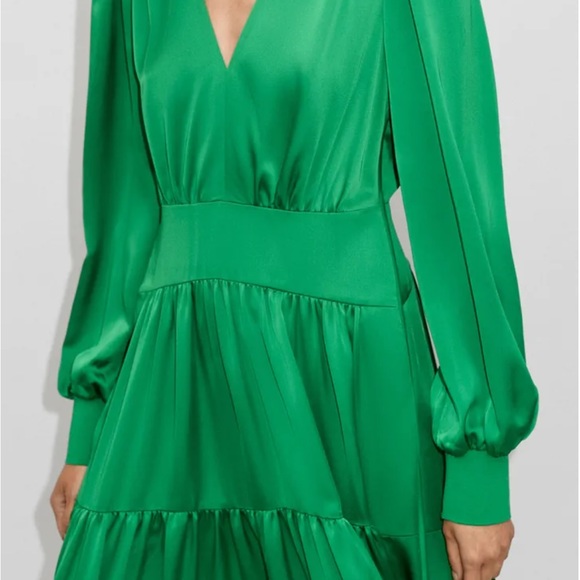 Me + Em Satin V Neck maxi dress. Size US 10. NWOT. - Picture 2 of 8